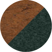 Antique Mahogony / Turf Green