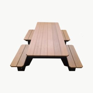 brown Rectangle Picnic Table amish built
