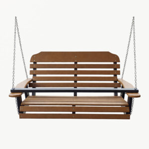 brown Child Double Traditional Amish Swing